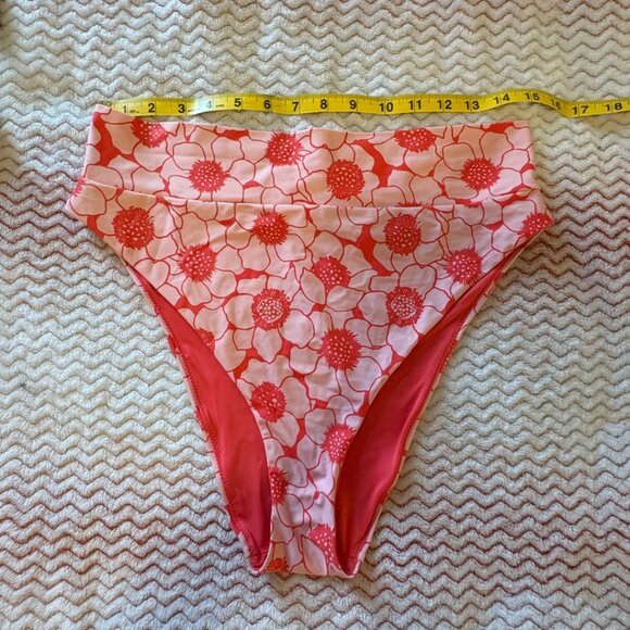 Aerie Pink Floral Bikini Bathing Suit Tops and Bottom - Size XL - XXL - Picture 9 of 12
